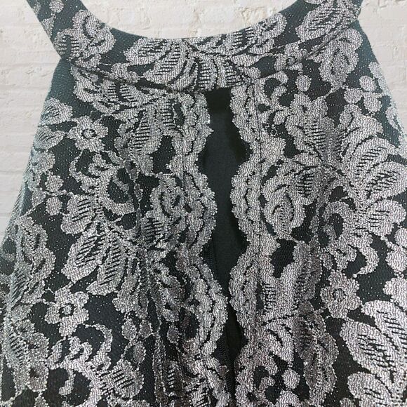 R&M Collection Halter dress Black Silver Size 6 - Picture 7 of 16